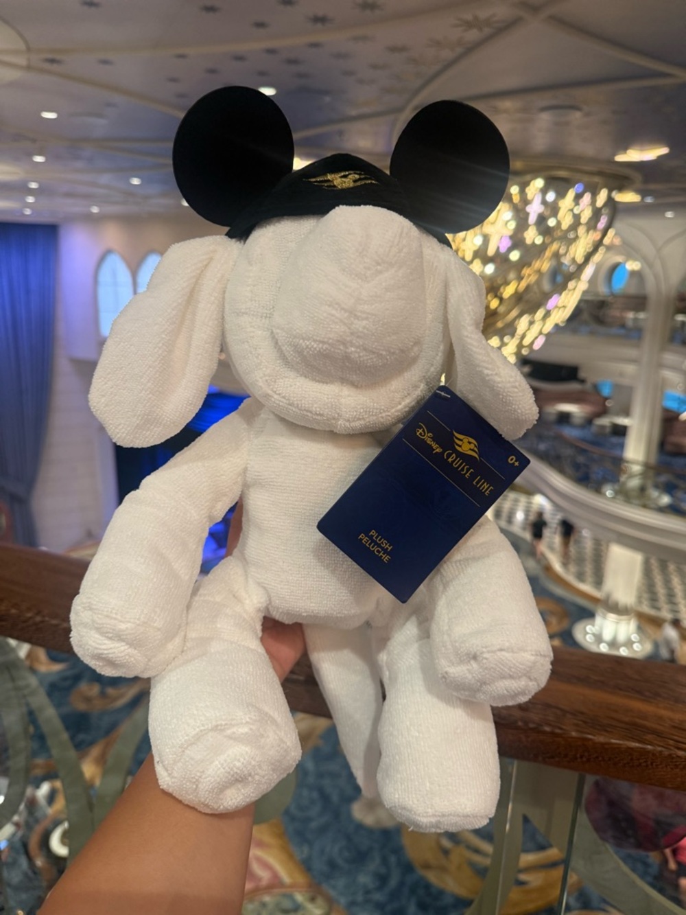 NWT! Disney Cruise Line Evie Towel Animal Plush with Mickey Ears Hat